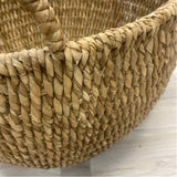 Made in Phillippines Brown Wicker Floor Basket
