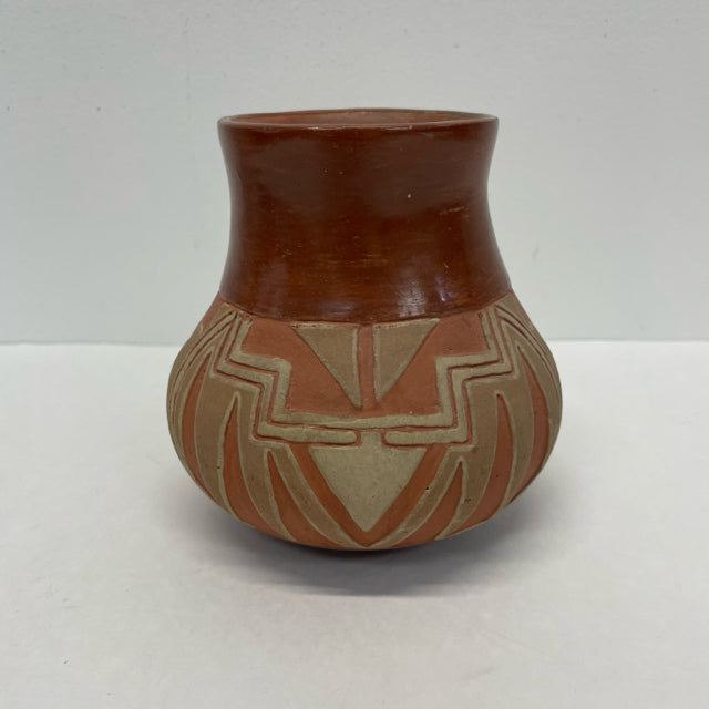 Aztec Terracotta- Mult Clay Pottery Vase