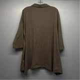 Soft Surroundings Size Xl Women's Tan Solid Tunic Shirt