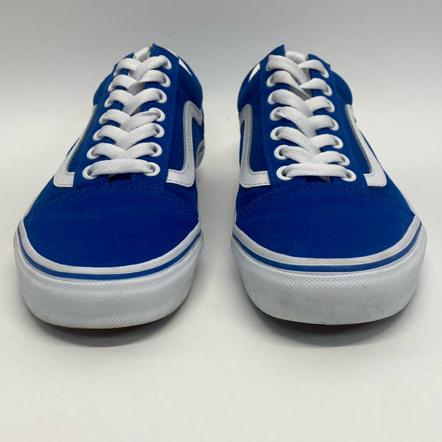 Vans Size 8 Women's Blue-White Color Block Sneakers Shoes