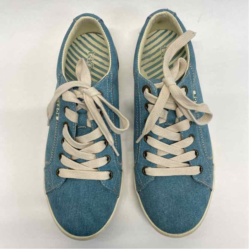 Taos Size 8.5 Women's Teal Tweed Sneakers Shoes