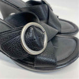 Nurture Size 7.5 Women's Black Solid Heel Sandals