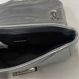 Parfois Silver Faux Leather Solid Polyurethane Shoulder Handbag