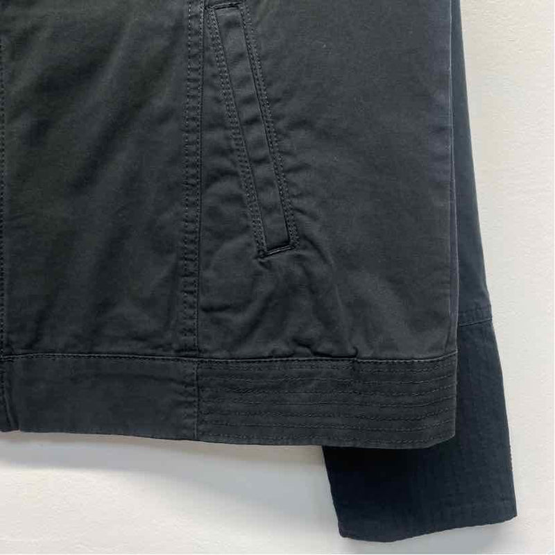 Aventura Women's Size M Charcoal Solid Zip Mock Neck Jacket