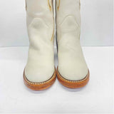 Frye Size 6.5 Women's White Embroidered Western Boots