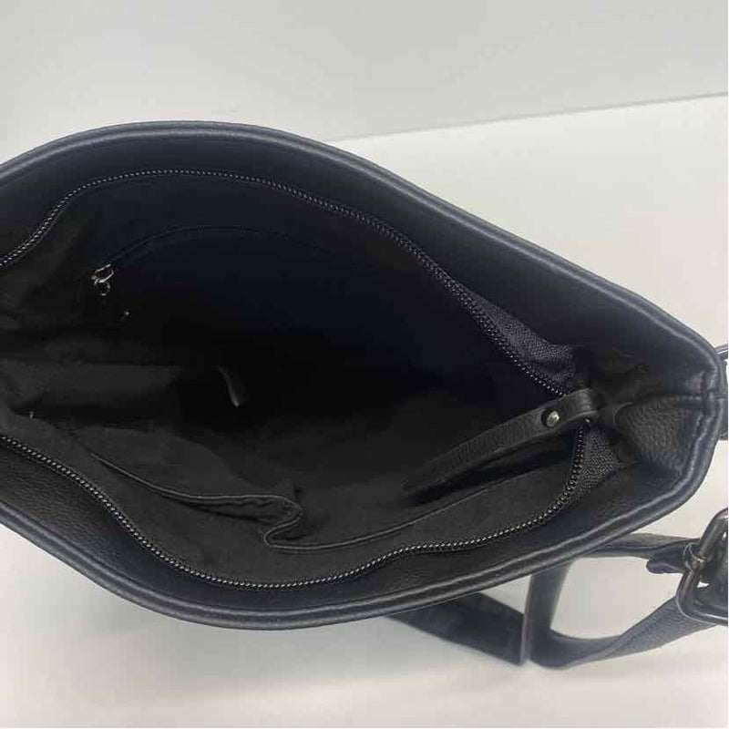 The Animal Rescue Site Black Faux Leather Cutout Crossbody Handbag