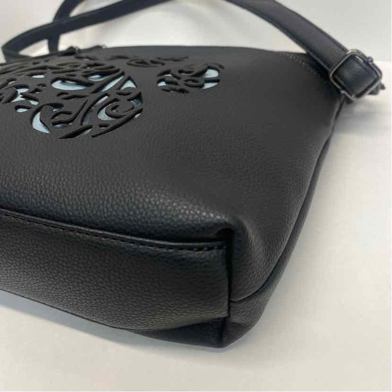 The Animal Rescue Site Black Faux Leather Cutout Crossbody Handbag
