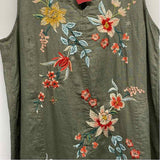 Johnny Was Size L Women's Green-Multi Floral Maxi Dress