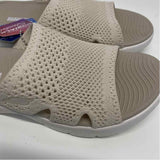 Skechers Goga Mat Size 7 Women's Tan Cut Out Slip On Sandals