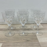 Set of 6 Atlantis Clear Lead Crystal Glassware