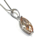Champagne Sterling Silver Necklace