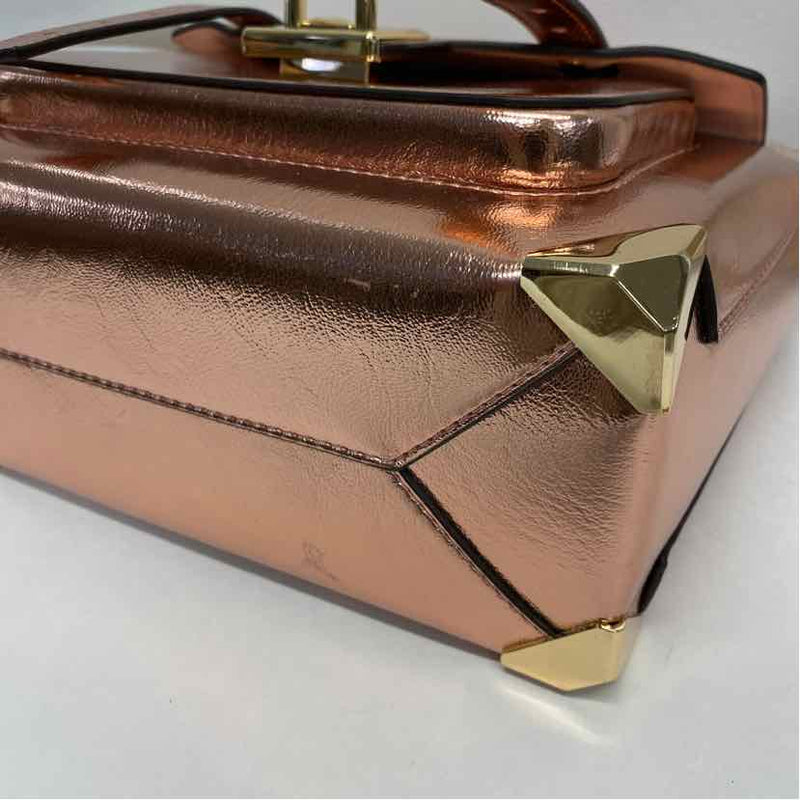 Michael Kors Rose Gold Leather Shimmer Crossbody Handbag