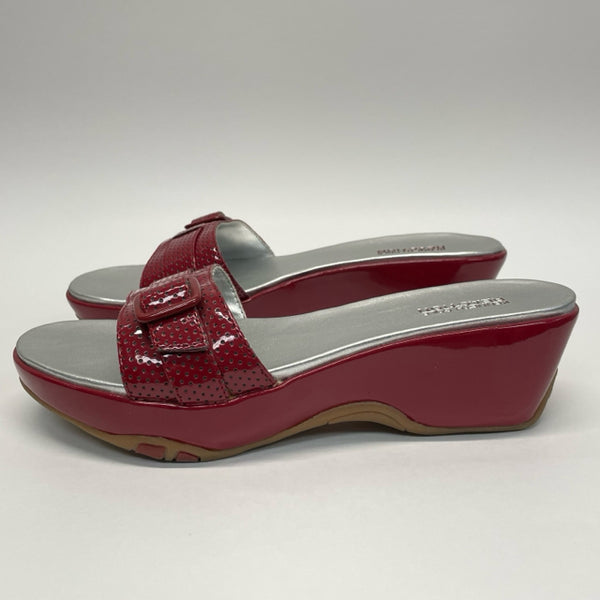 Kenneth Cole Reaction Size 9 Women's Red Cut Out Sandals Shoes