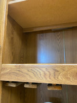White Clad Brown Pressed Wood Cabinet