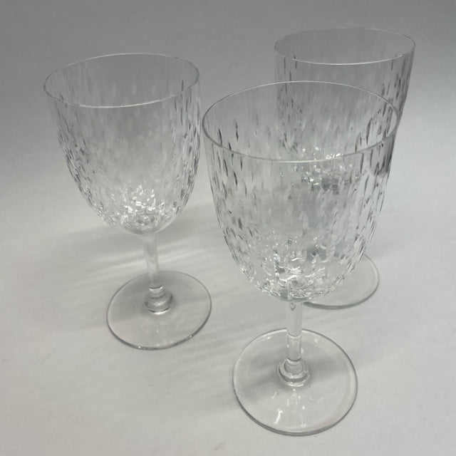 Baccarat Water Clear Crystal Glassware Set of 3