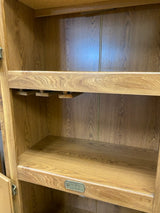 White Clad Brown Pressed Wood Cabinet