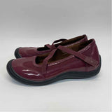 Lands' End Size 7 Women's Burgundy Patchwork Mary Jane Shoes