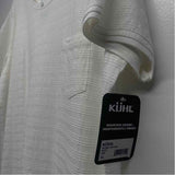 Kuhl Size Xl Women's White Textured Short Sleeve T-Shirt Dress