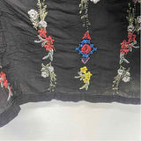 Johnny Was Size M Women's Black-Multi Embroidered Kurta Dress