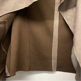 Kut Women's Size L Taupe Solid Moto Jacket