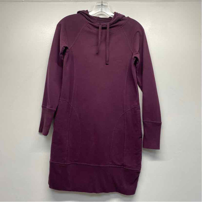 Toad&Co Size XS Women's Purple Solid Hoodie Dress