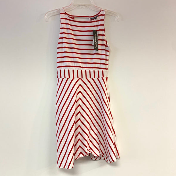 Michael Stars Size XS White- Red Striped Sleeveless Dress