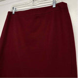 J.Crew Size 8 Women's Red Solid Pencil-Knee Skirt