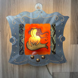 Mermaid Bella Luz Studio Sconce Silver-Red Metal Lamp
