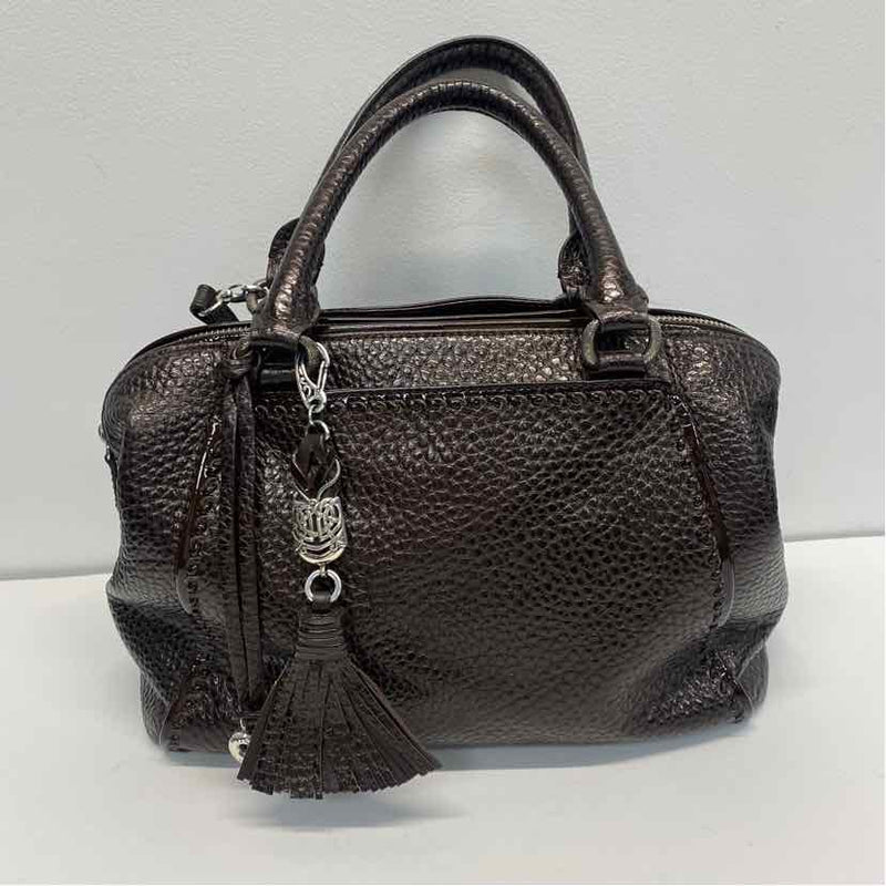 Brighton Josephine Brown Leather Solid Satchel Handbag