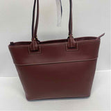 Dooney & Bourke Burgundy Leather Solid Satchel Handbag