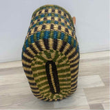 Alaffia Baskets Green-Purple Savannah Grass Basket