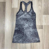 Lululemon Size 4-S Women's Black-Gray Tweed Racerback Activewear Top
