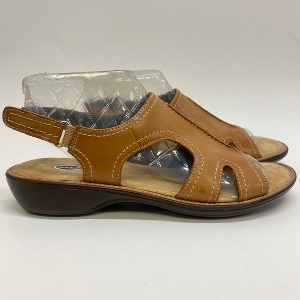 Dr. Scholls Size 10 Women's Tan Solid Strappy Sandals