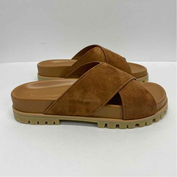 Tamara Mellon Size 7.5 Women's Brown Solid Slide Sandals