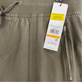 Calvin Klein Size S-4 Women's Green Solid Cargo Pants