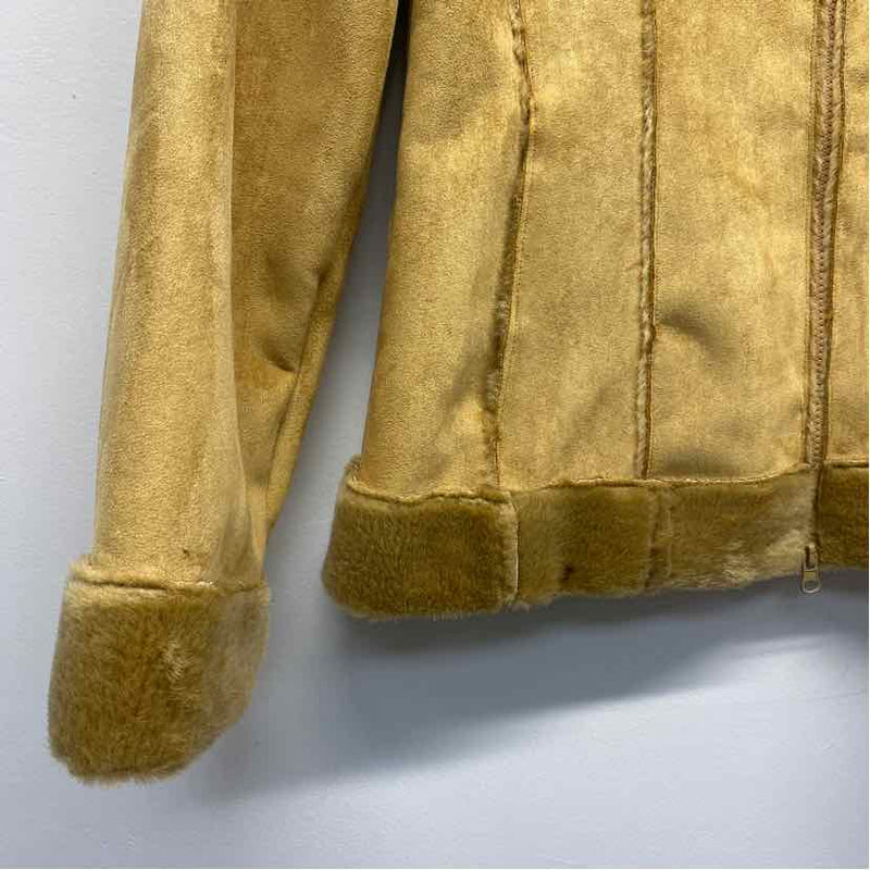 Paparazzi Women's Size Xl Camel Solid Zip Up Coat