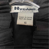 Nygard Women's Size 16-XXL Black Solid Open Front Jacket