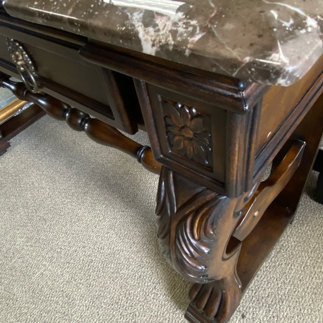 Console black gray Wood-Stone Console - Sofa Table