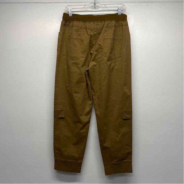 Flamingals Size M- (6-8) Women's Tan Solid Pull On Capri