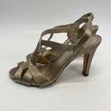 Platinum BP Size 6 Women's Gold Solid Heel Sandals