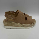 Dr. Scholls Size 8 Women's Tan Cut Out Espadrille Sandals