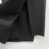Betabrand Size L Women's Black Solid Faux Wrap Skort