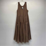 CP Shades Size Xl Women's Brown Solid Maxi Dress