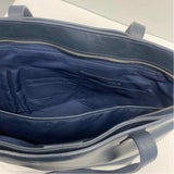 Knomo Mini Maddox  Navy Leather Solid Tote Handbag
