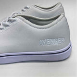 Avenger Work Boots Size 7.5 Women's White Solid Lace Up Sneakers
