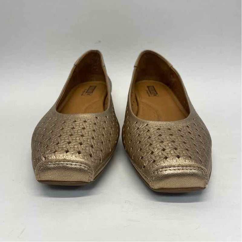 Pikolinos Size 41- 10 Women's Gold Shimmer Slip On Shoes