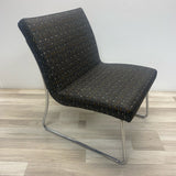 Accent Black-Multi Chrome Geometric Chair