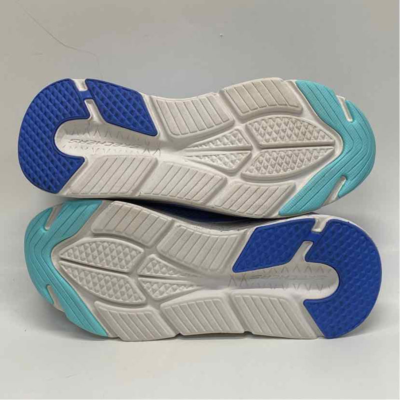Skechers Size 8.5 Women's Light Blue Stripe Lace Up Sneakers