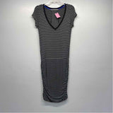 Athleta Size XS Women's Gray Stripe T-Shirt Dress
