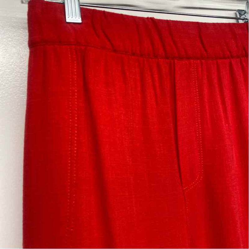 Soft Surroundings Size XL- 16Women's Red Solid Cargo Crop